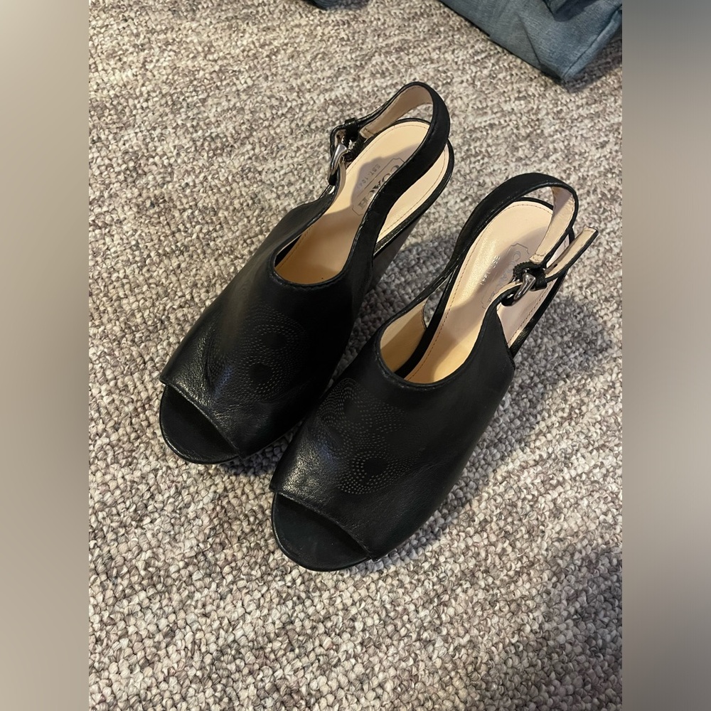 Coach leather shoes
